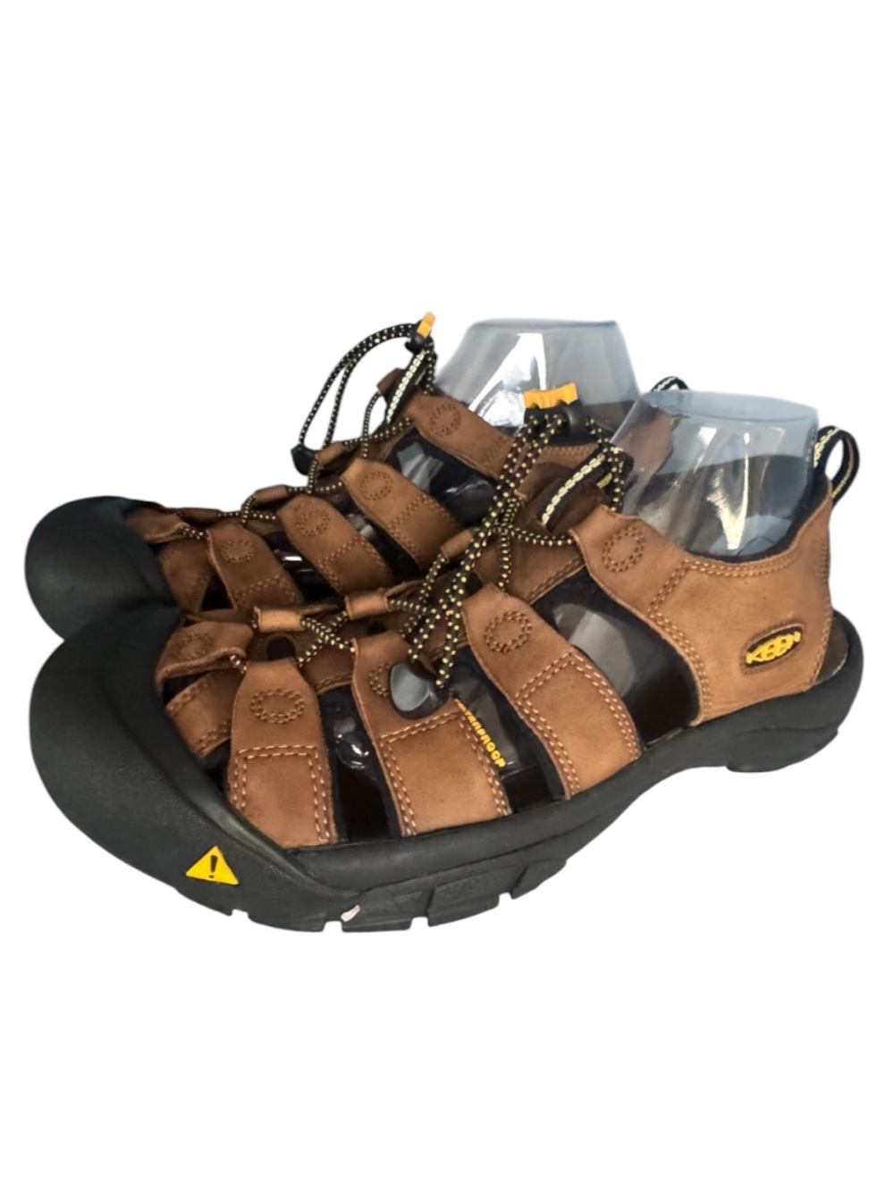 Keen Brown Leather Closed-Toe Hiking Sandals